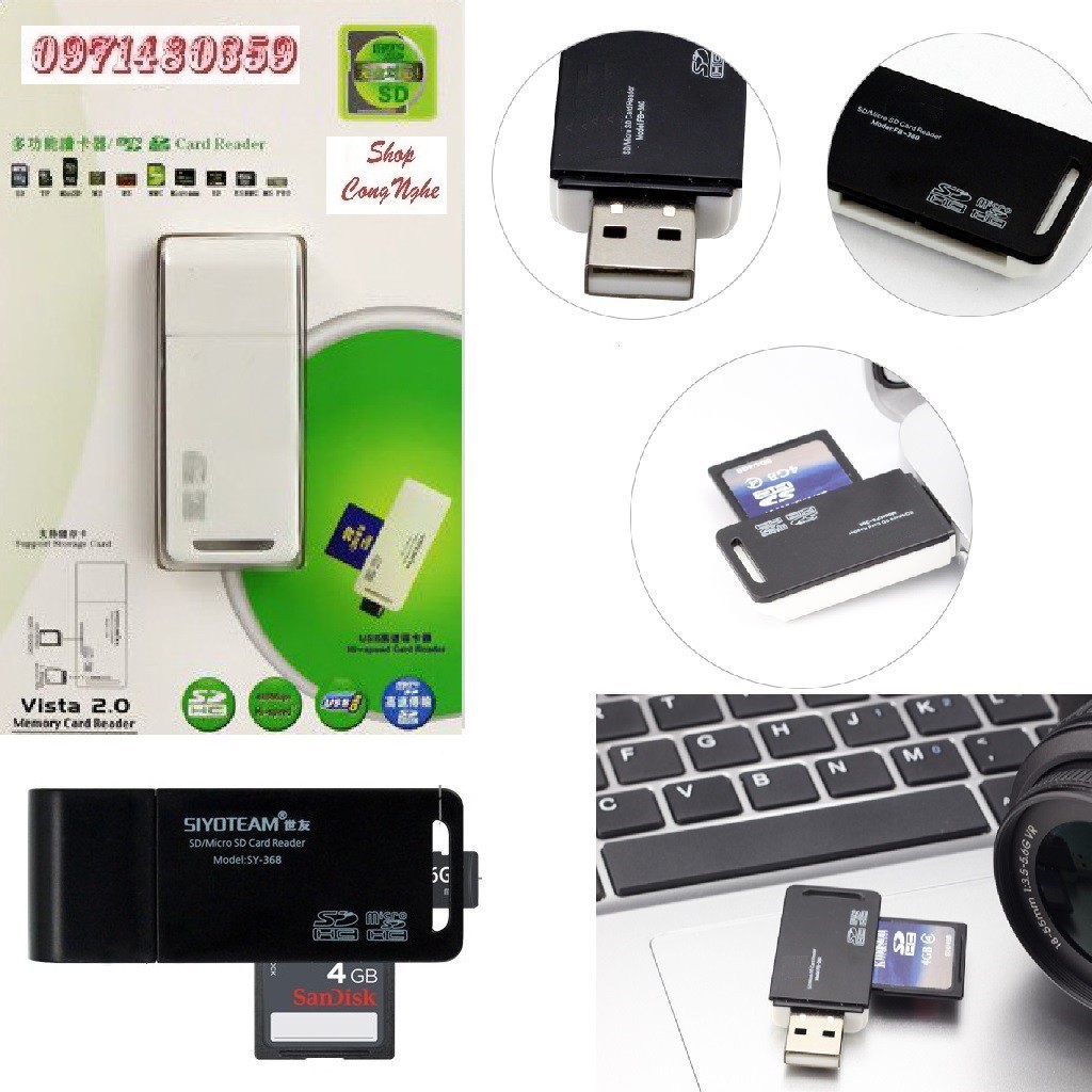 Đầu đọc cho thẻ nhớ sd và thẻ nhớ micro sd