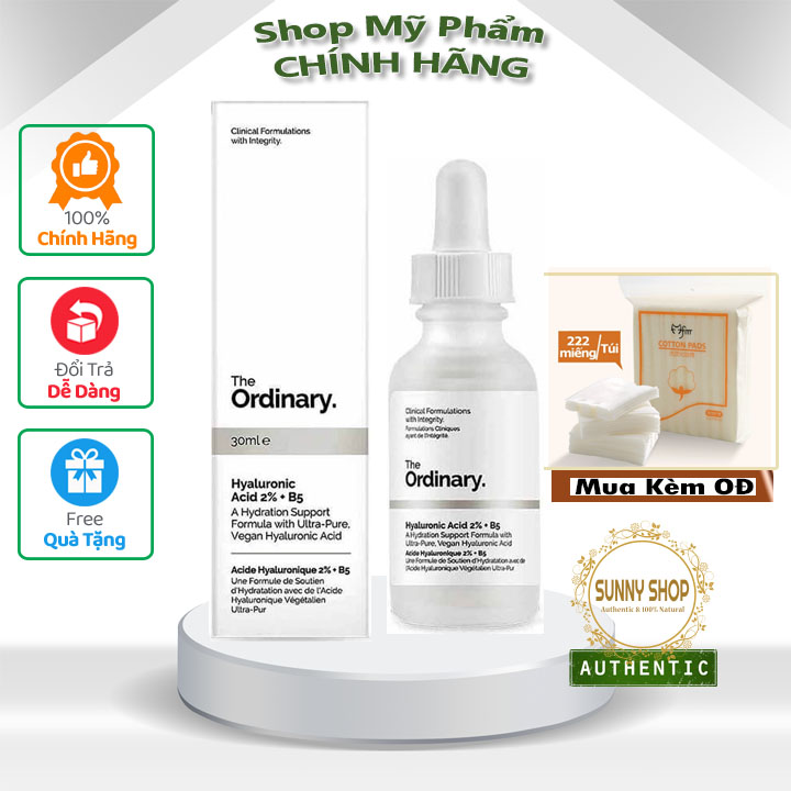 Cấp ẩm hồi phục hyaluronic acid 2% + b5 - the ordinaryfullsize 30ml ha b5 the ordinary