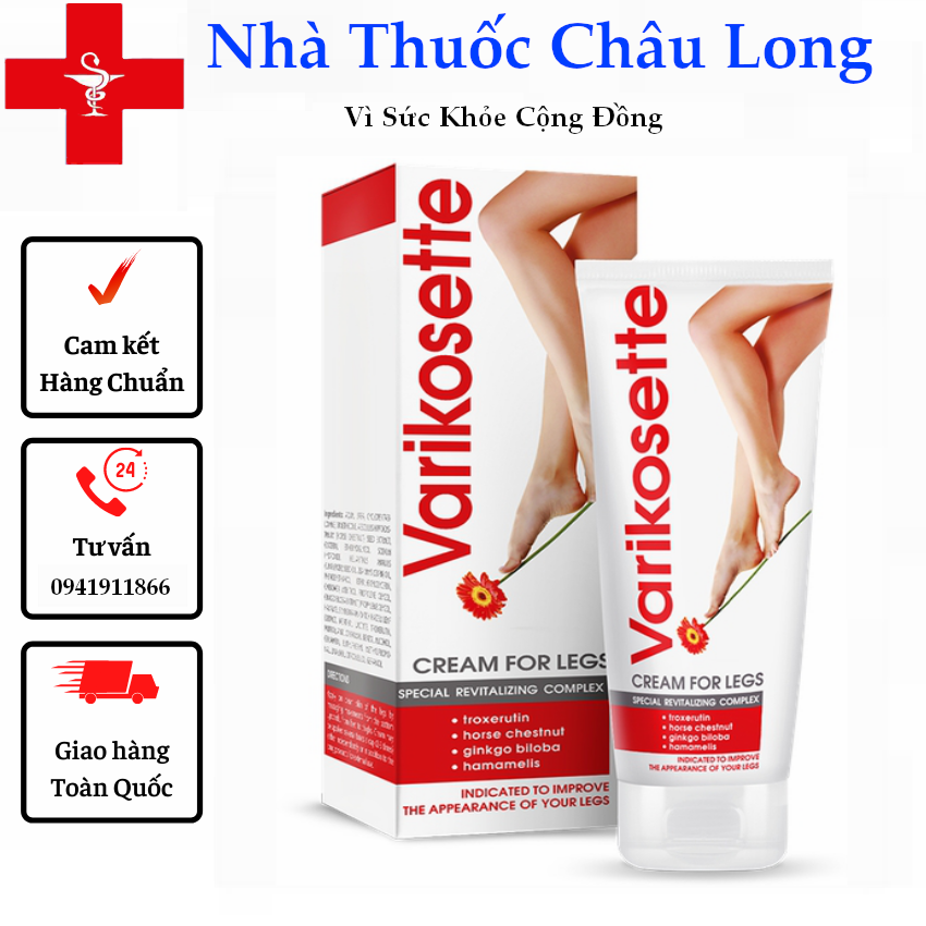 Kem bôi Giãn Tĩnh Mạch VARIKOSETTE Nga , Cải Thiện Lưu Thông Mạch Máu, Giữ Lại Vẻ Đẹp Cho Đôi Chân Việt-Hàng date Mới
