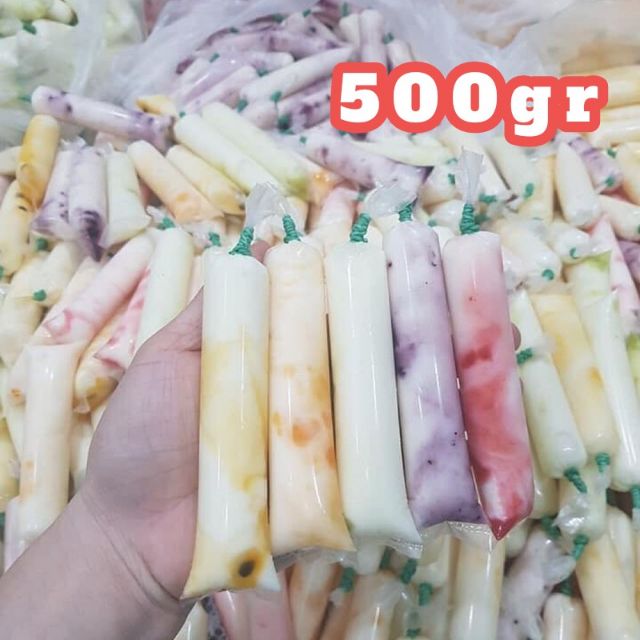 500gr túi nilon dài 4×16cm, 4×18cm đựng sữa chua