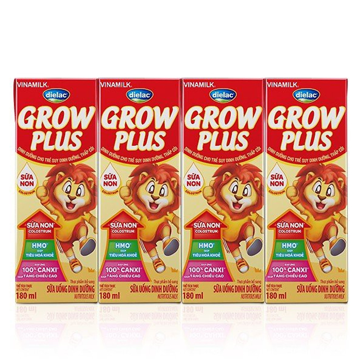 Thùng sữa bột pha sẵn Dielac Grow Plus Đỏ Sữa Non 180ml -hsd Mới