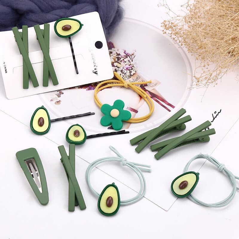 Kẹp tóc hình bơ siêu kute, cam kết sản phẩm đúng mô tả, chất lượng đảm bảo an toàn đến sức khỏe người sử dụng