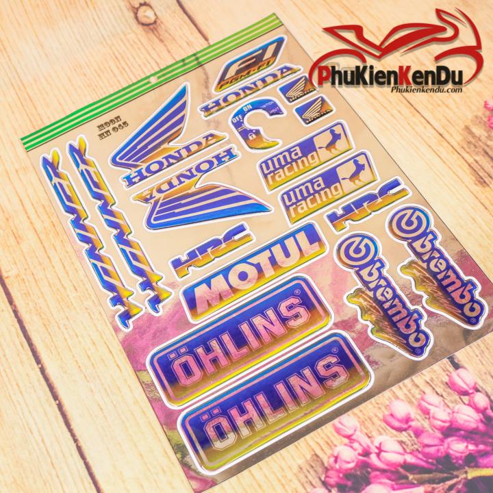 Tem crom chữ nổi cho xe winner