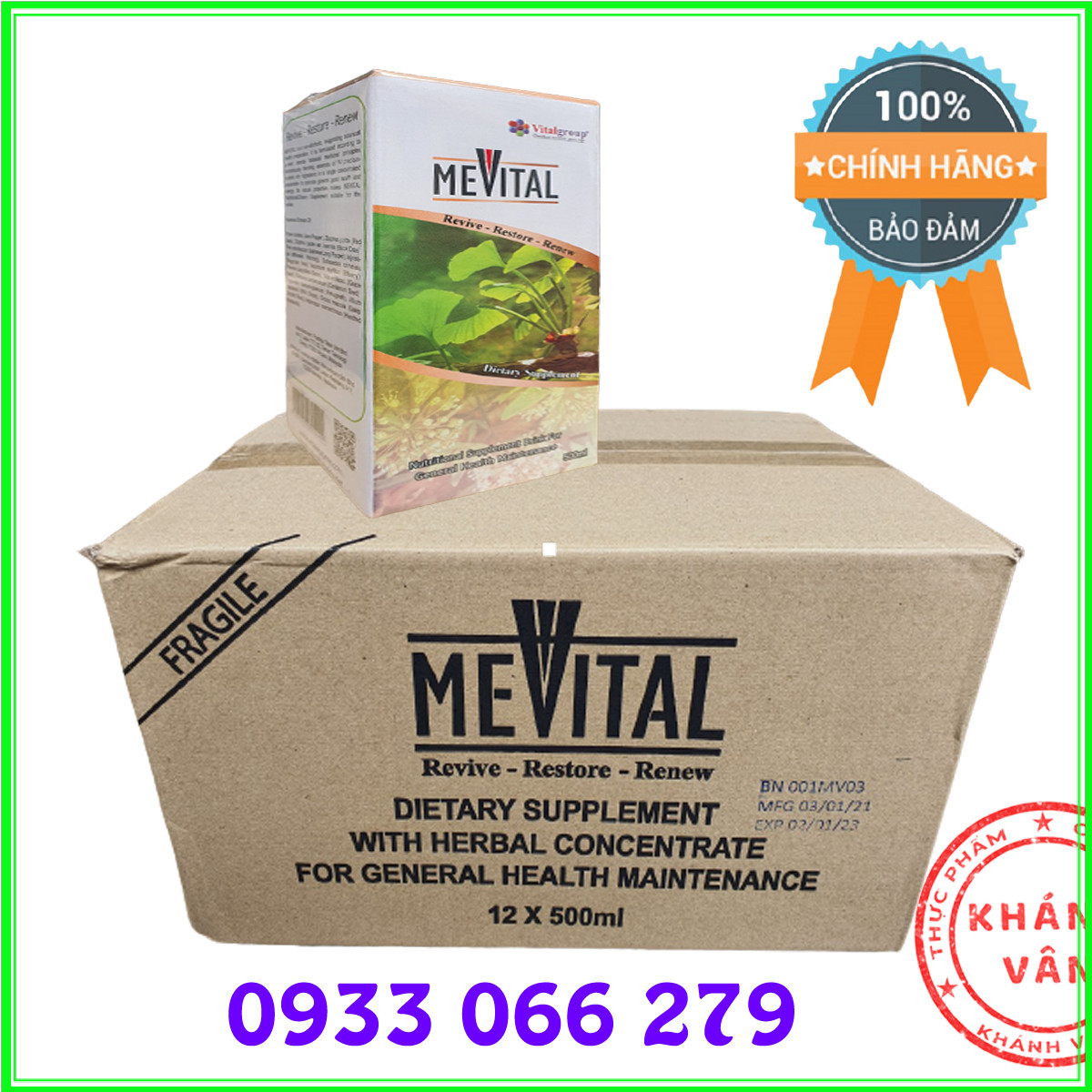 [Hoàn Tiền Giảm 10%]-[CHÍNH HÃNG] [12 Mevital] Mevital Thanh Lọc Đào Thải Độc Tố