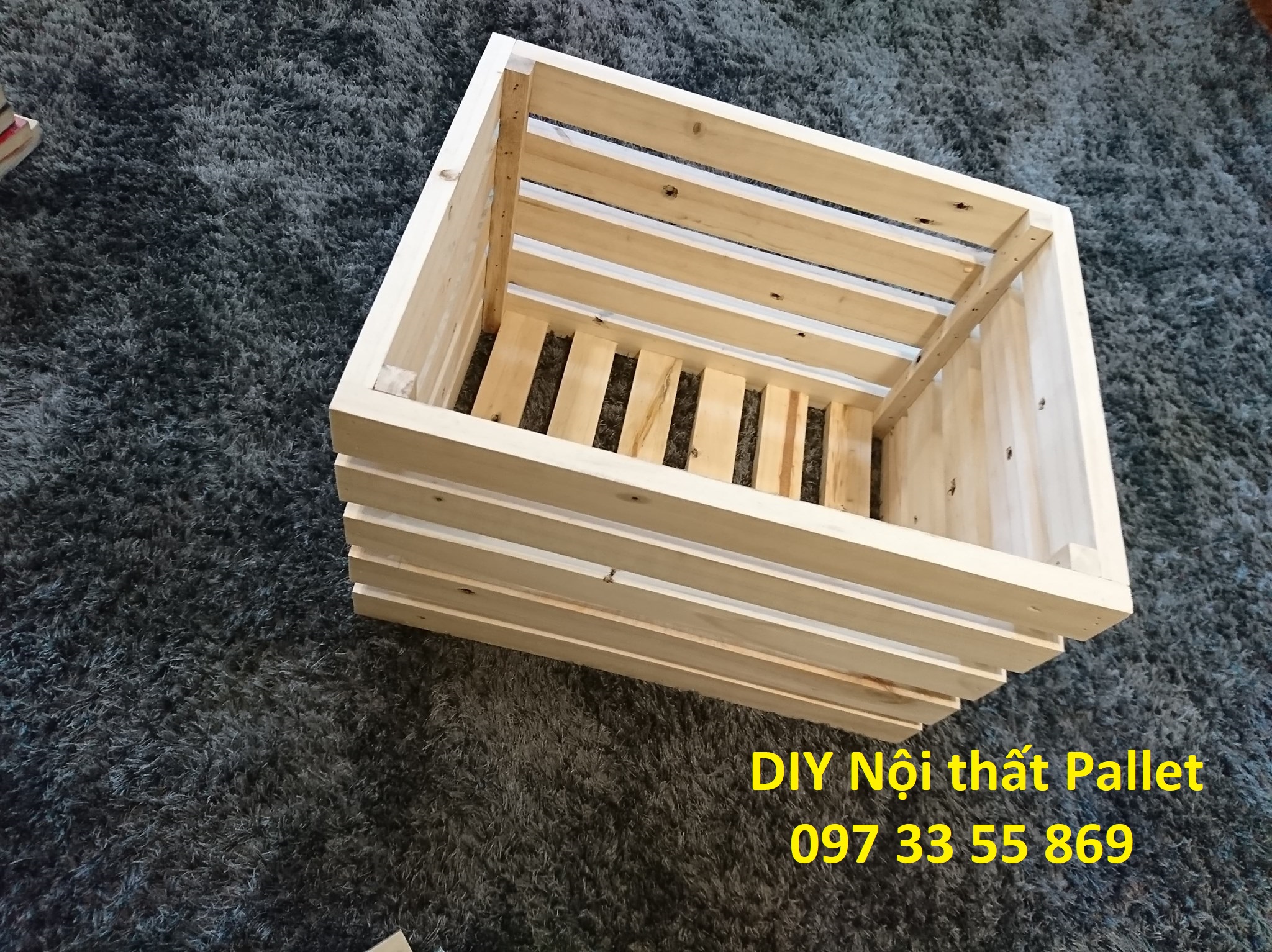MS01 - Thùng gỗ Pallet/Box gỗ thông Pallet