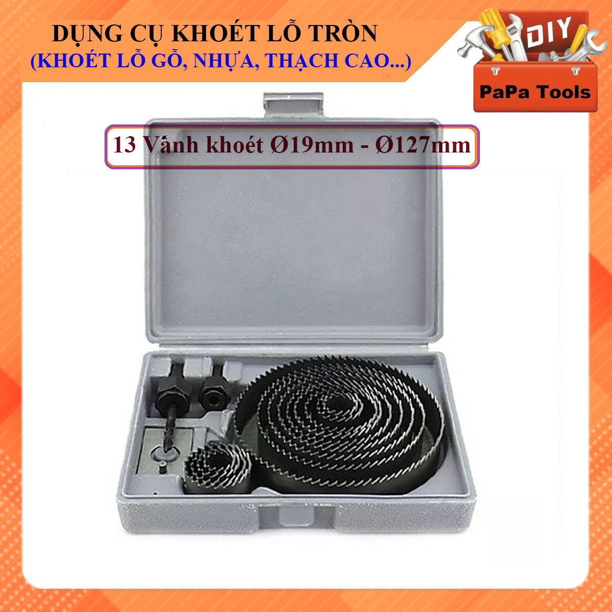 Dụng cụ khoét lỗ tròn nhiều kích thước- đẹp, chất lượng