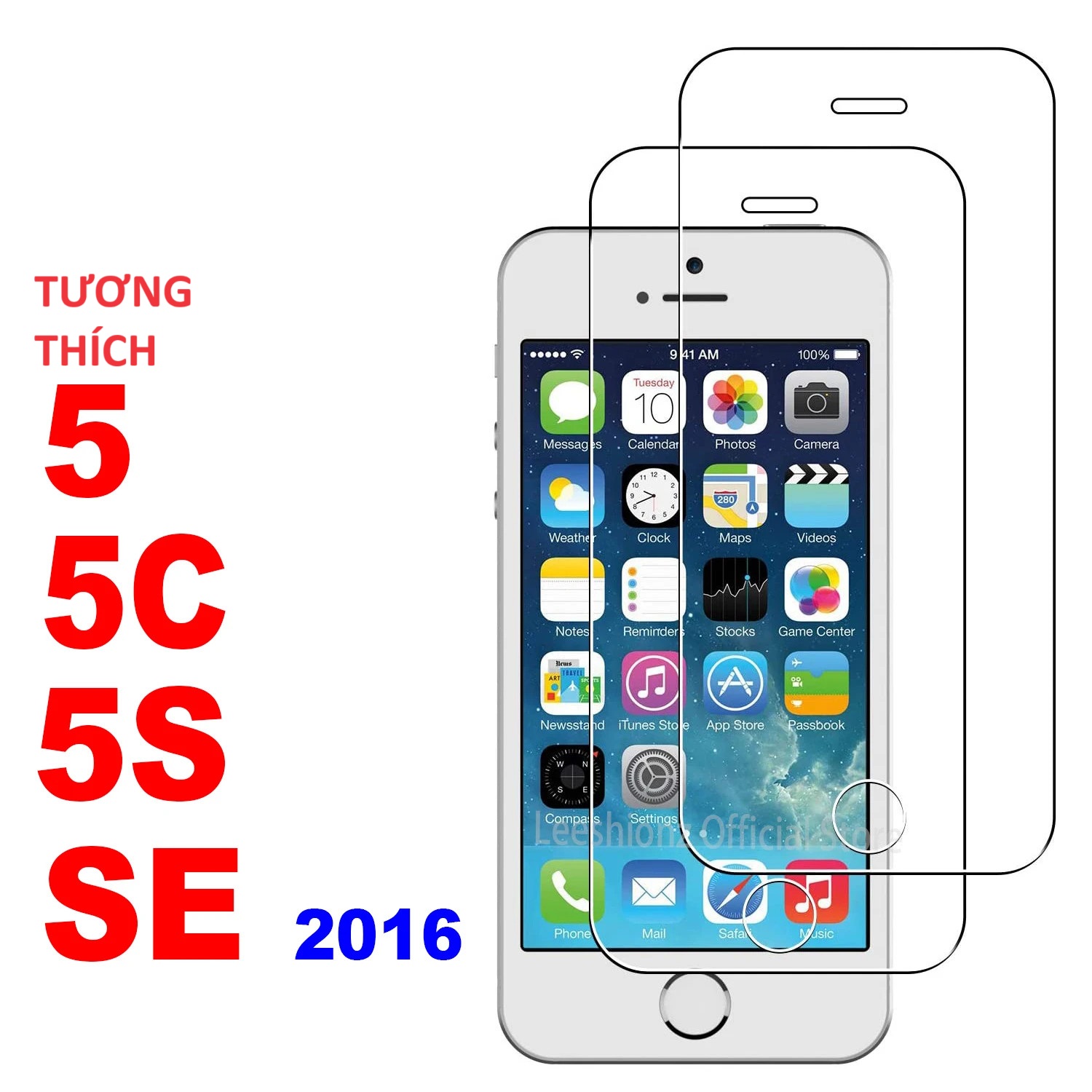 Miếng dán màn hình cường lực iphone 5 / 5s / 5c