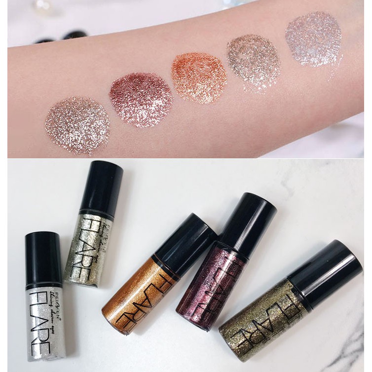 Combo tách Set 5 màu nhũ mắt kim tuyến Peiyen Flare siêu hot dành cho các nàng