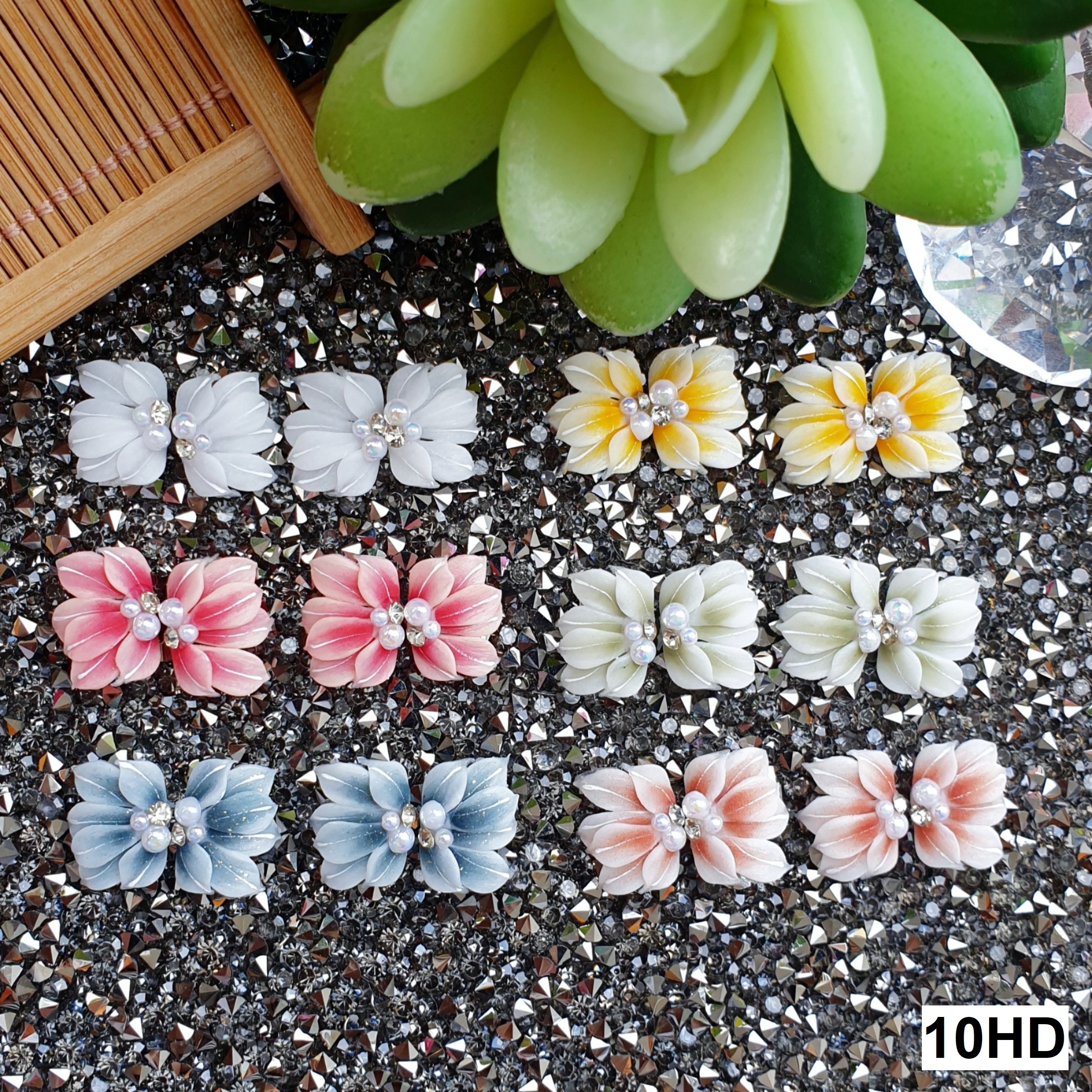 Hoa ruby - hoa bột đính móng 10hd