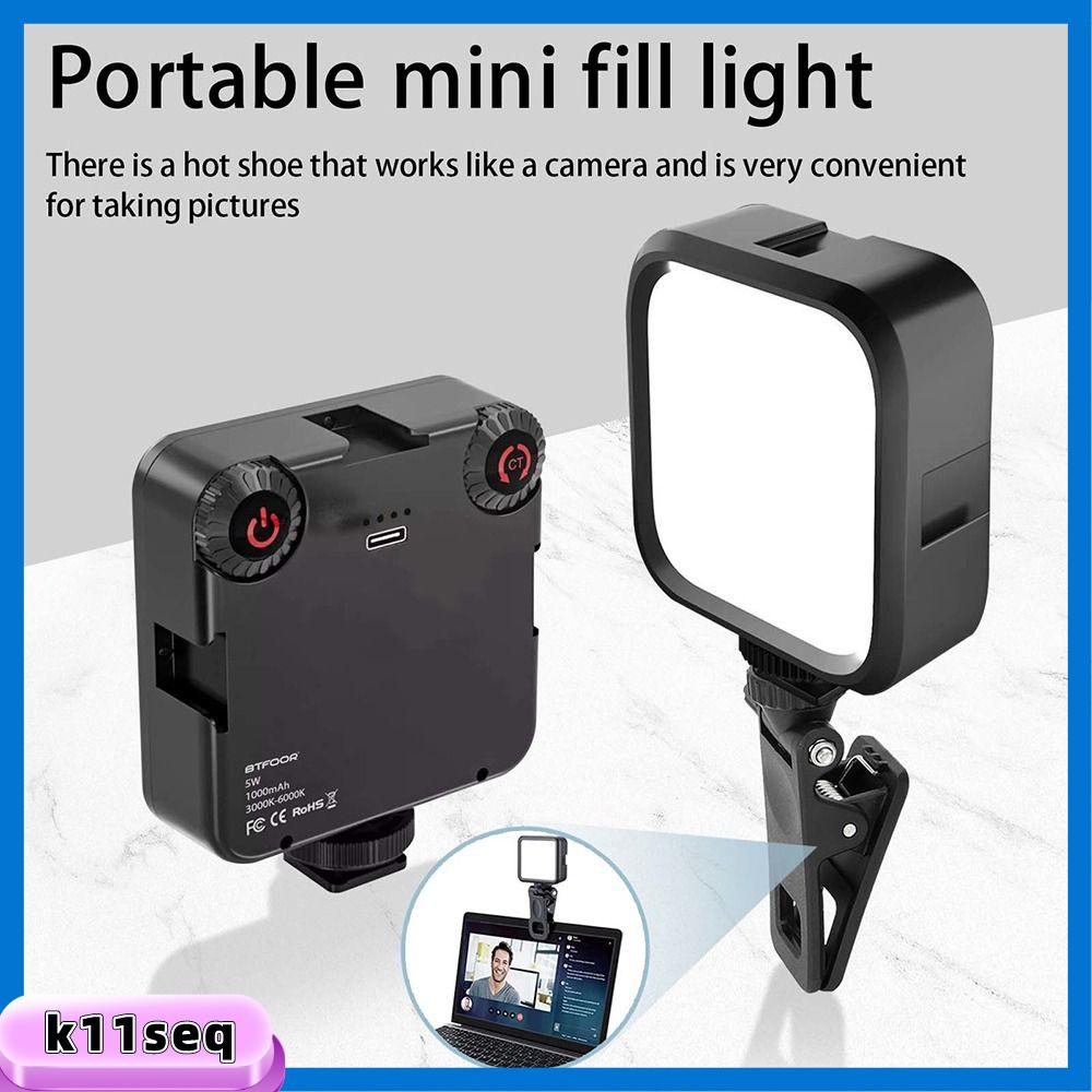 K10SEQ 3000k-6000K Đèn LED quay video Máy quay phim vlog Với giày lạnh Đèn