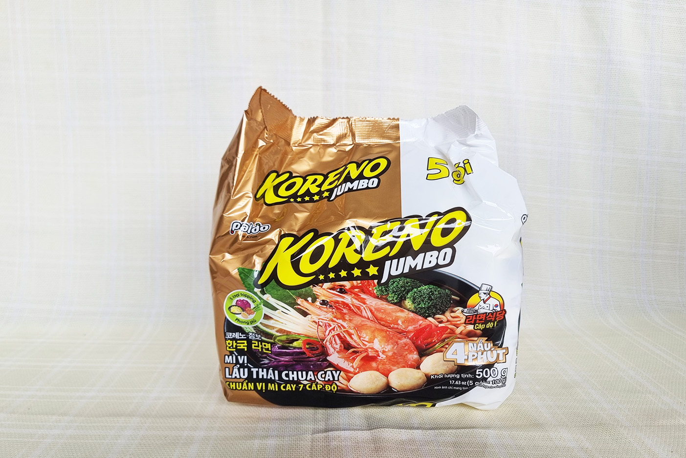 Mì Lẩu Jumbo Koreno lẩu Thái chua cay lốc 500g