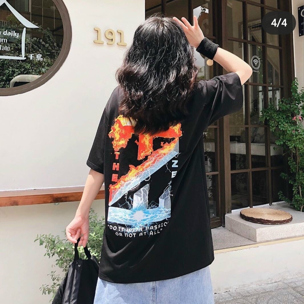 [HCM]Áo Thun THEZED NƯỚC LỬA in 3D From Rộng Nam Nữ hàn Quốc Hót Hòn Họt Siêu Đẹp-BIG SHOP
