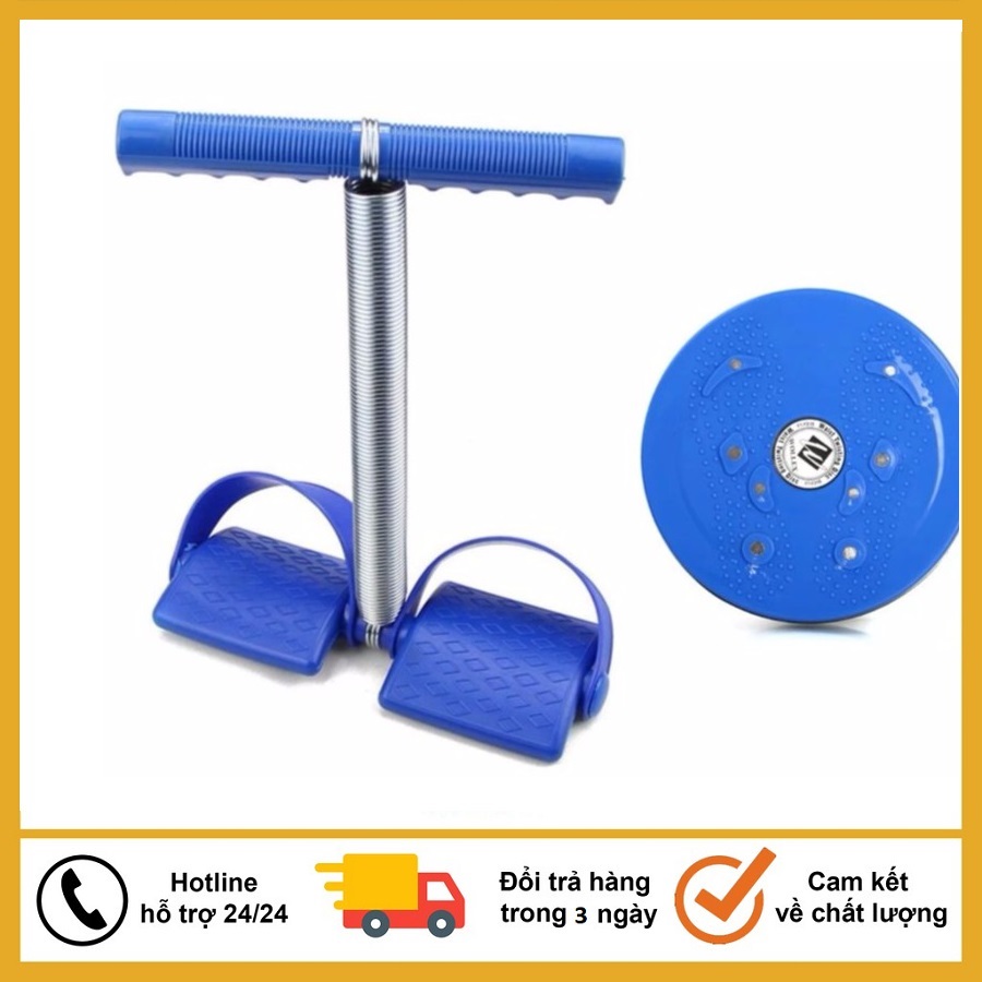 Bộ dụng cụ tập cơ bụng và đĩa xoay eo giảm cân 360 độ