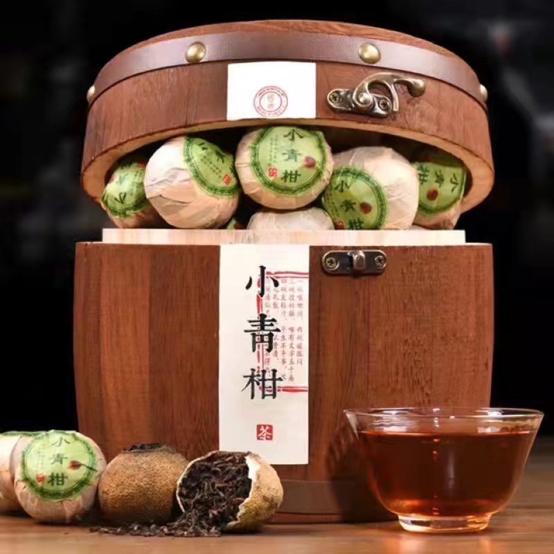  Trà Quýt Phổ Nhĩ ,Tiểu Thanh Cam thượng hạng hộp quà sang trọng hộp 500g 