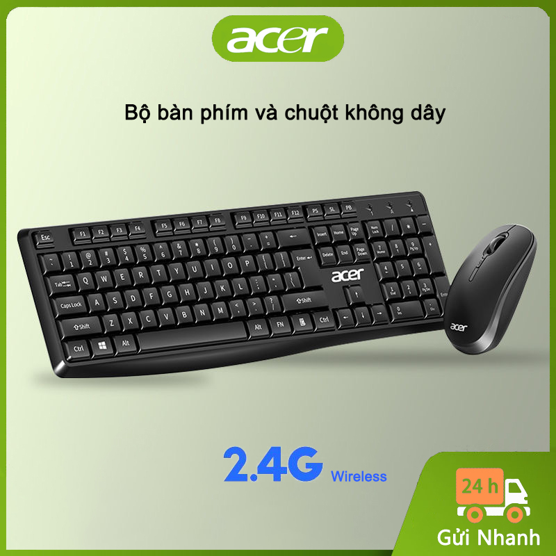 Bộ bàn phím và chuột không dây Acer LK41 Có thể điều chỉnh 3 mức DPI Thích