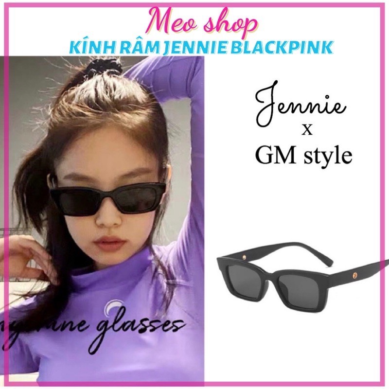 Kính mắt Jennie Blackpink GM - Kính râm GM x JENNIE mắt nhỏ
