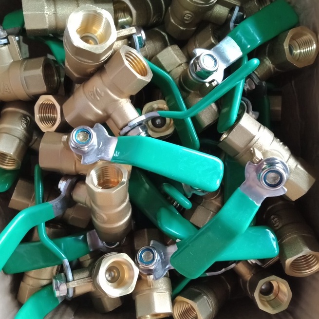 Van gạt khóa máy nén khí, van khóa 1/4 loại ren trong 13mm
