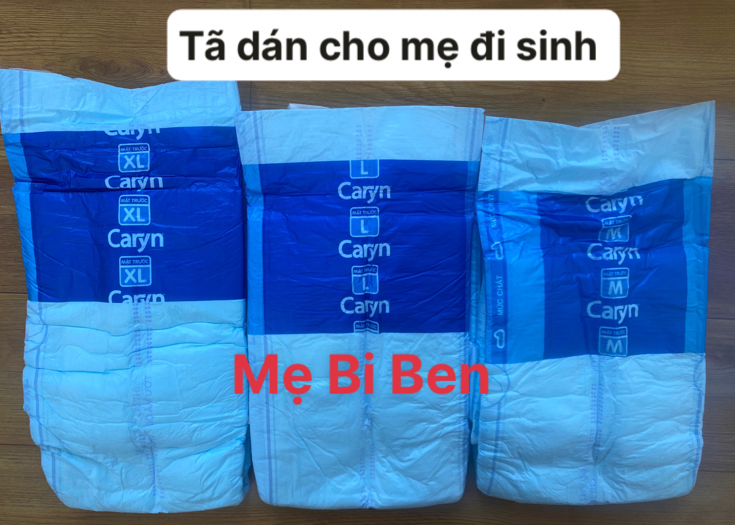 Tã bỉm dán caryn cho mẹ sau sinh size m/l/xl 1 miếng - chính hãng