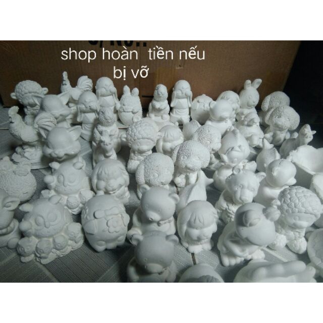 Tượng tô màu - tô tượng 10 con không kèm màu