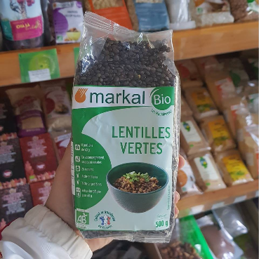 Đậu lăng xanh hữu cơ Markal 500g