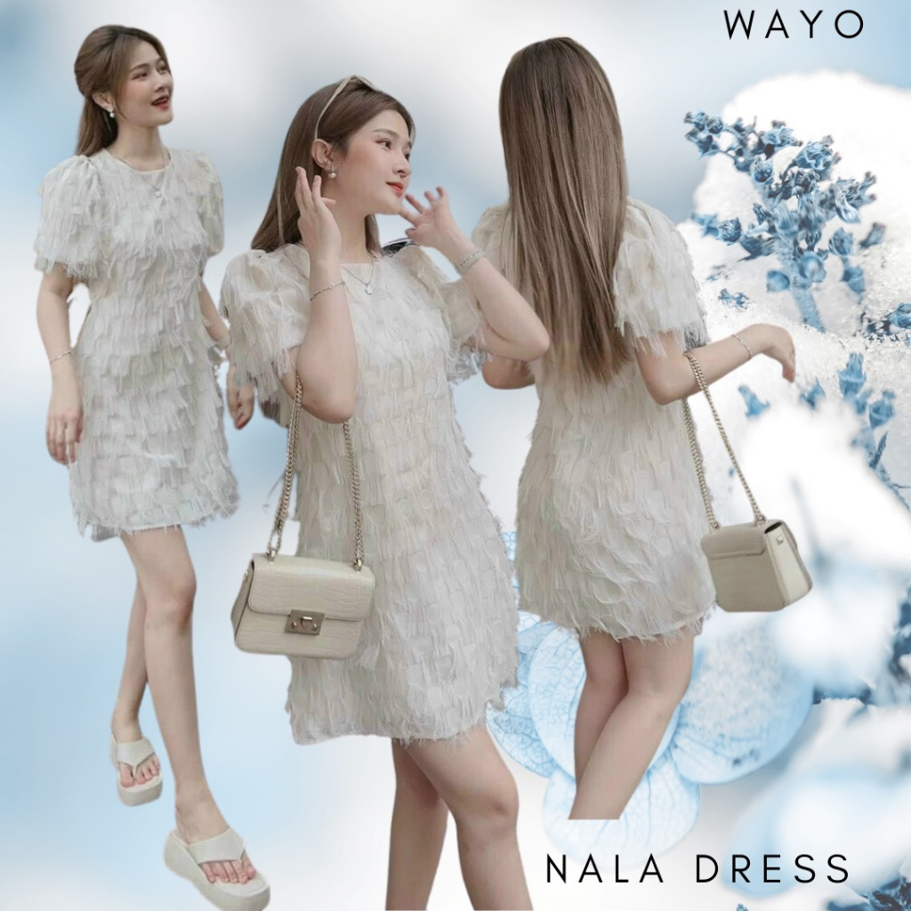 Đầm WAYO lông vũ dạ tiệc sang trọng
