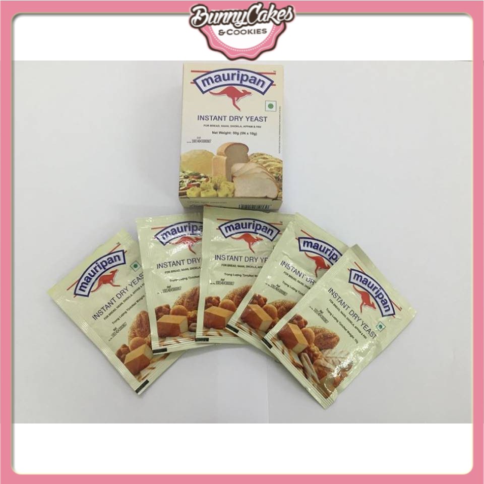 5 gói men mauripan / men khô / men nở / men bánh mì