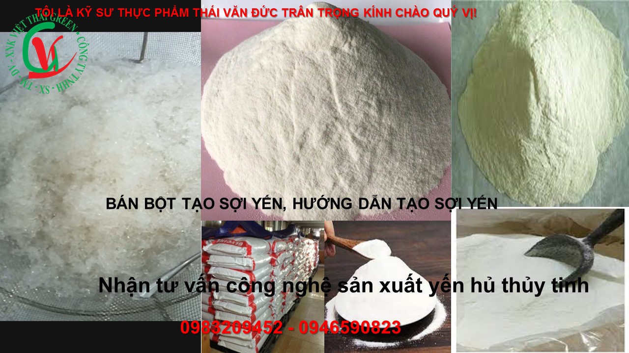 Bán bột làm sợi yến sào