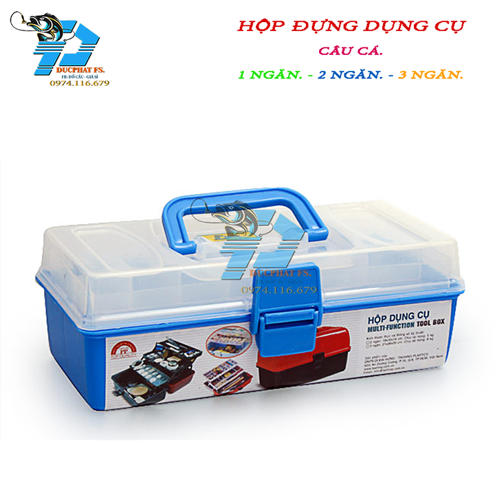 Hộp đựng phụ kiện câu cá - Hộp đựng dụng cụ câu cá 1 - 2 - 3 ngăn - hộp đựng đồ câu cá