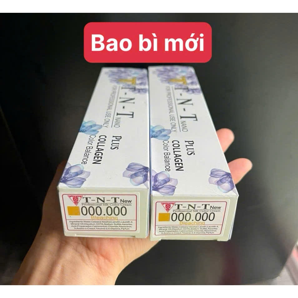 Kem nâng tông tẩy tóc TNT (00/00 - 000/000) 100ml, NÂNG TÔNG TẨY TÓC TNT (giá chưa bao gồm oxy)