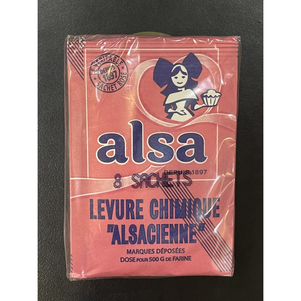 Bột nổi/bột nở làm bánh baking powder hiệu alsa pháp – set 8 gói 1 gói 11gr