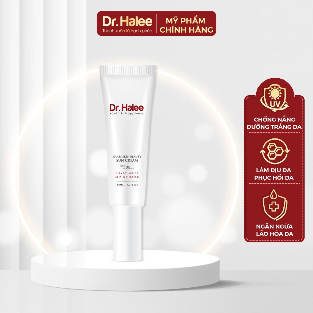 Kem chống nắng nâng tone lựu đỏ dr.halee sun cream 50ml spf50+