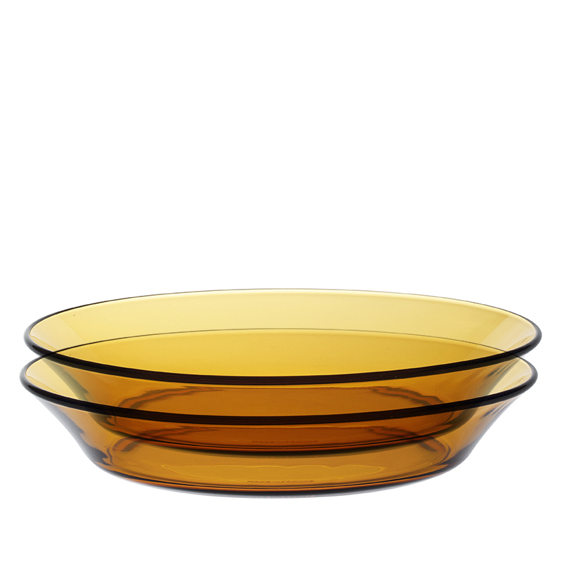 Bộ 2 dĩa  Duralex - Lys 19.5 cm Thủy tinh cường lực cao cấp Pháp