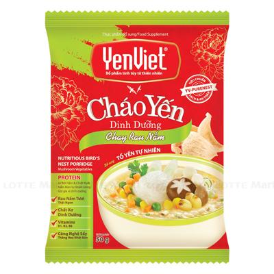 Cháo yến dinh dưỡng yenviet chay rau nấm gói 50g