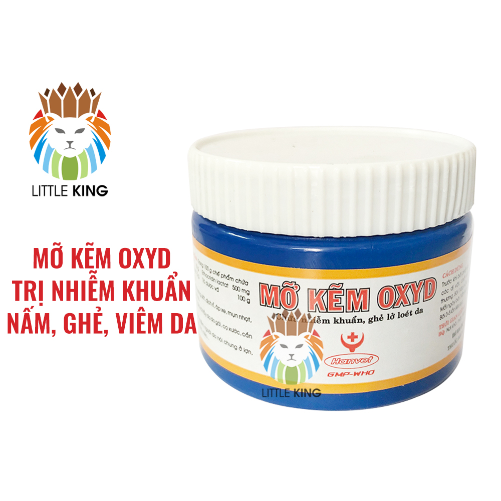 Trị nấm ghẻ viêm da cho chó mèo thú cưng Mỡ kẽm Oxyd 100gr - Little King Phụ kiện thú cưng Pet Shop Hà Nội