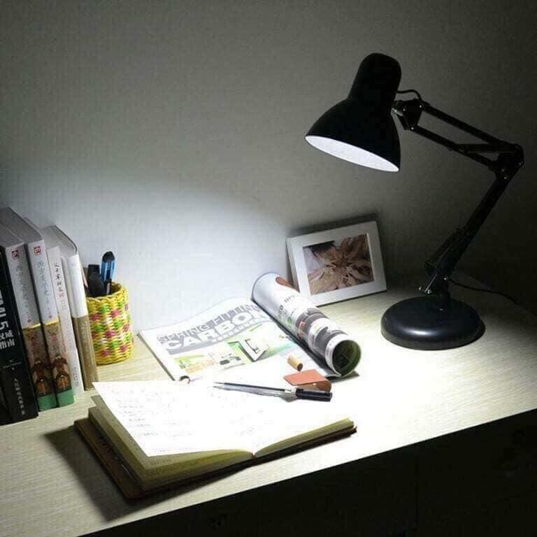 Đèn đọc sách kẹp bàn, đầu giường kiểu dáng pixar - đèn bàn xoay 360 độ - đèn học kẹp bàn xoay 180 độ