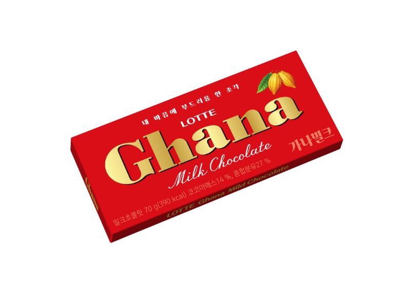 Socola sữa Lotte Ghana 70g