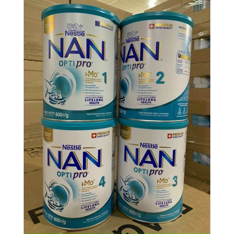 Sữa bột nan nga số 1,2,3,4 - 800g date 2022