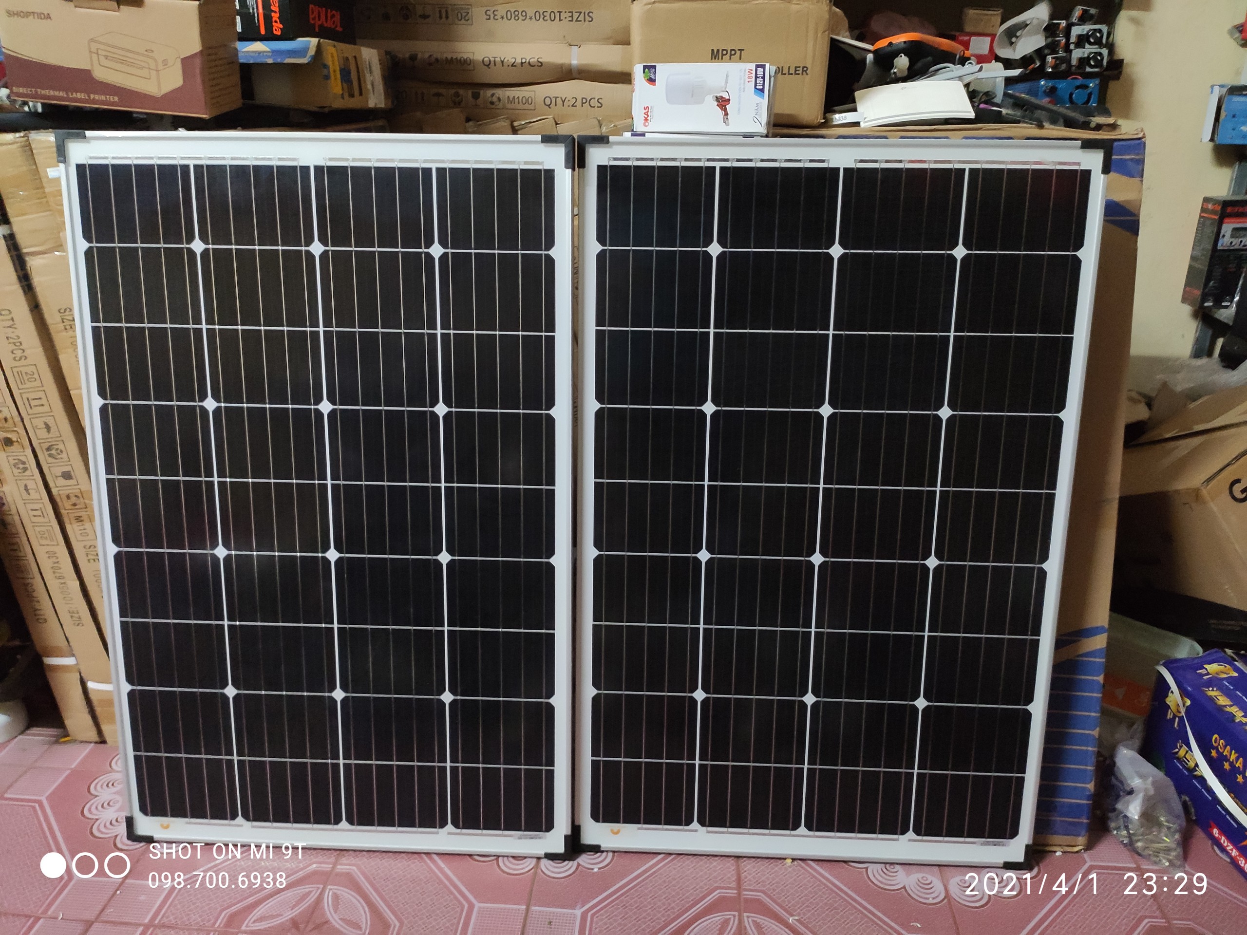 Solar Hưng Yên COMBO 2 Tấm Pin Năng Lượng Mặt Trời Solar Fancy 100W