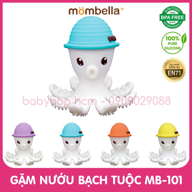 [CHÍNH HÃNG MOMBELLA] GẶM NƯỚU SILICONE BẠCH TUỘC MB-101