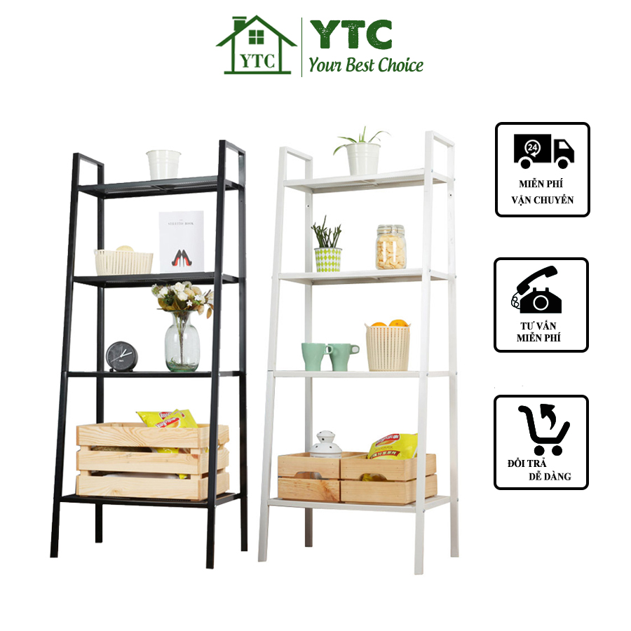 Kệ sắt đa năng 4 tầng  phong cách IKEA (K4T01)
