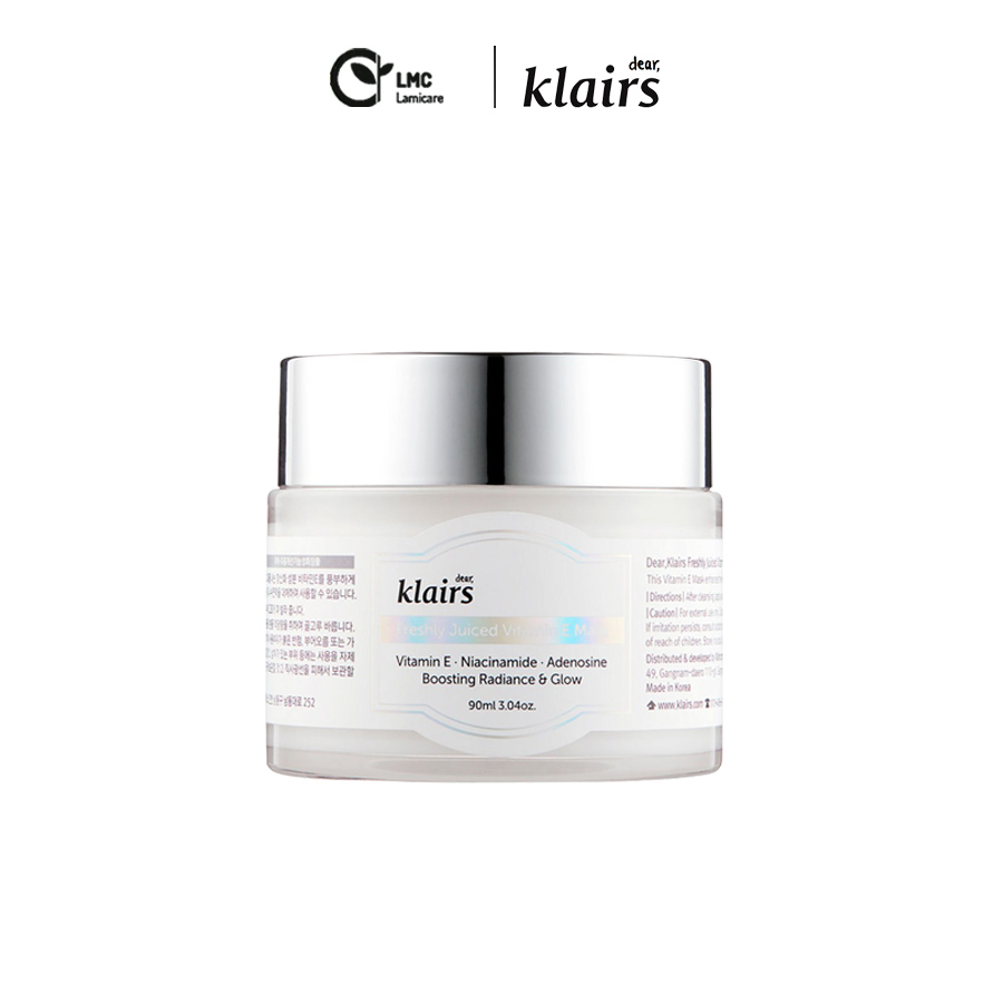 Kem dưỡng đa năng dưỡng ẩm chuyên sâu và ngăn chặn lão hóa hiệu quả Klairs freshly juiced vitamin E mask 90ml