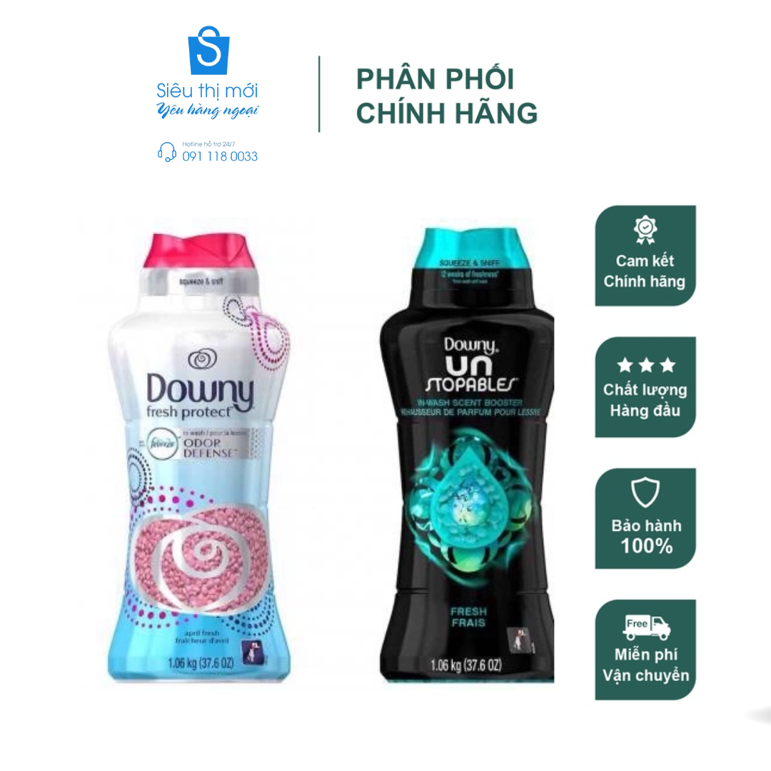 Hạt Xả Vải Downy Un Stopables Fresh Frais 859g - Mỹ