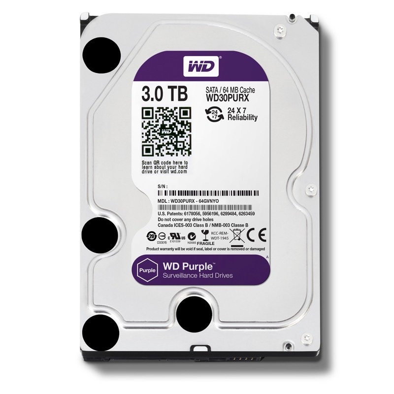 Ổ cứng hdd 3tb western, seagate skyhawk, toshiba