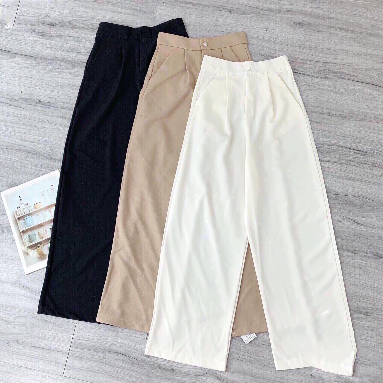 [HCM]Quần cạp cao-quần ống suông-quần ống rộng-hàng chuẩn loại 1-bu fashion