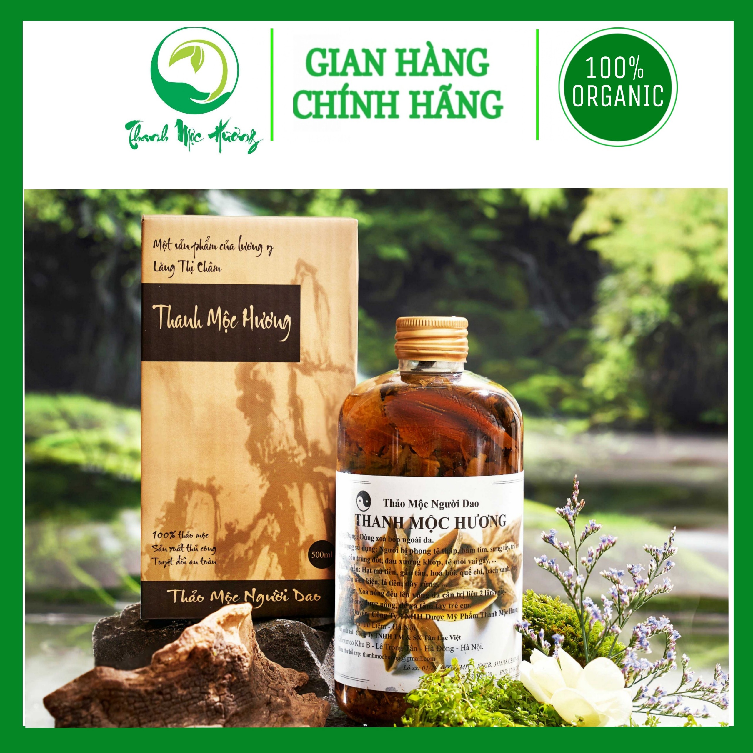 [HCM][Chính Hãng] Thảo Mộc Xoa Bóp Xương Khớp Dân Tộc Dao Thanh Mộc Hương 500ml