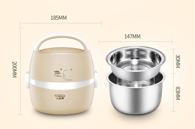 hộp đựng cơm cắm điện dùng nấu cơm. nấu xôi, hấp bánh, luộc trứng