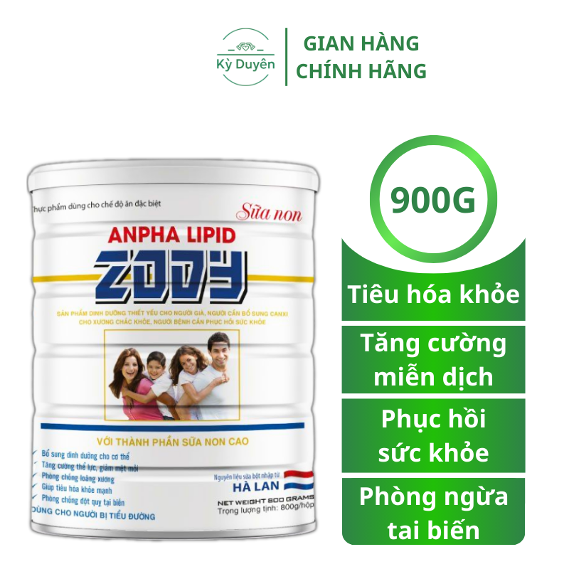 Sữa non Anpha Lipid ZODY 900G - Sữa bột dành cho người già, xương khớp, tim mạch, tăng sức đề kháng