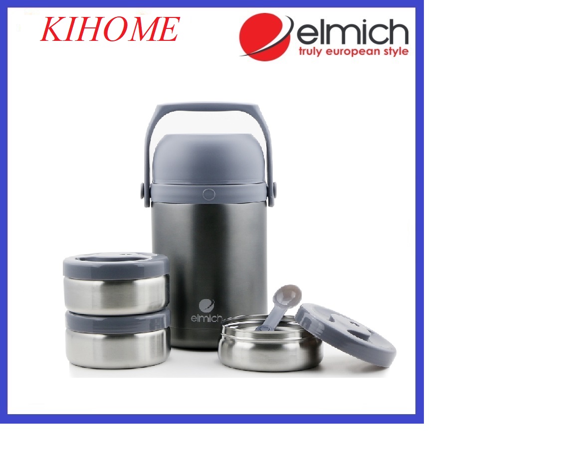 [HCM]Bình đựng thức ăn giữ nhiệt cao cấp Elmich EL-3128 1800ml