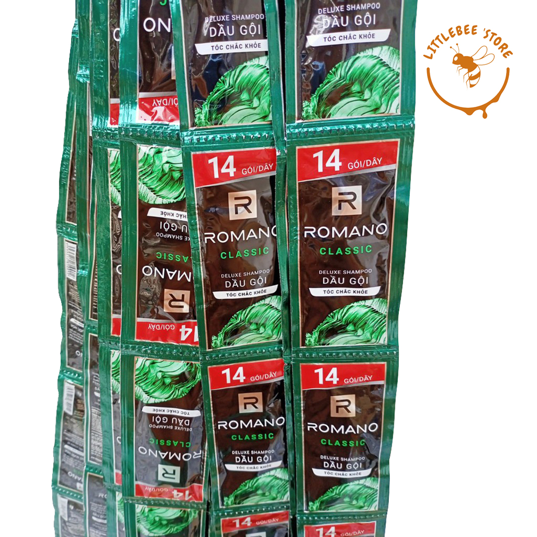 3 dây dầu tắm gội romano- dây 12 gói 5g