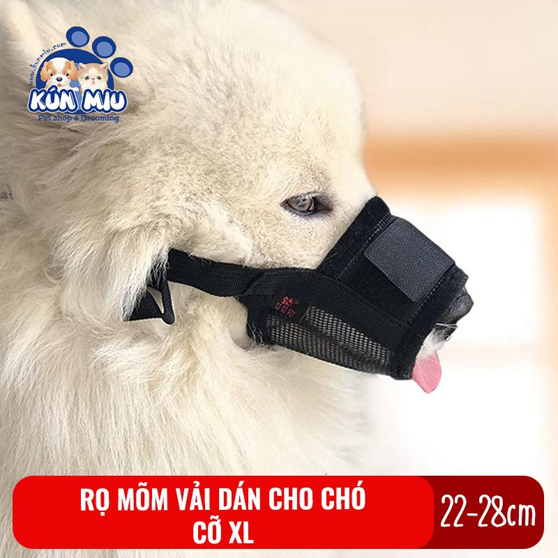 Rọ mõm cho chó kún miu cỡ xl chất liệu vải dán chắc chắn, dễ dàng sử dụng